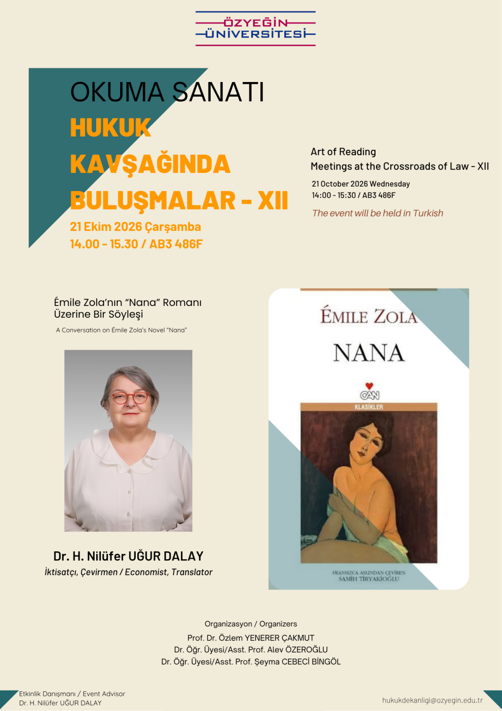 OKUMA SANATI ''Hukuk Kavşağında Buluşmalar - XII''
